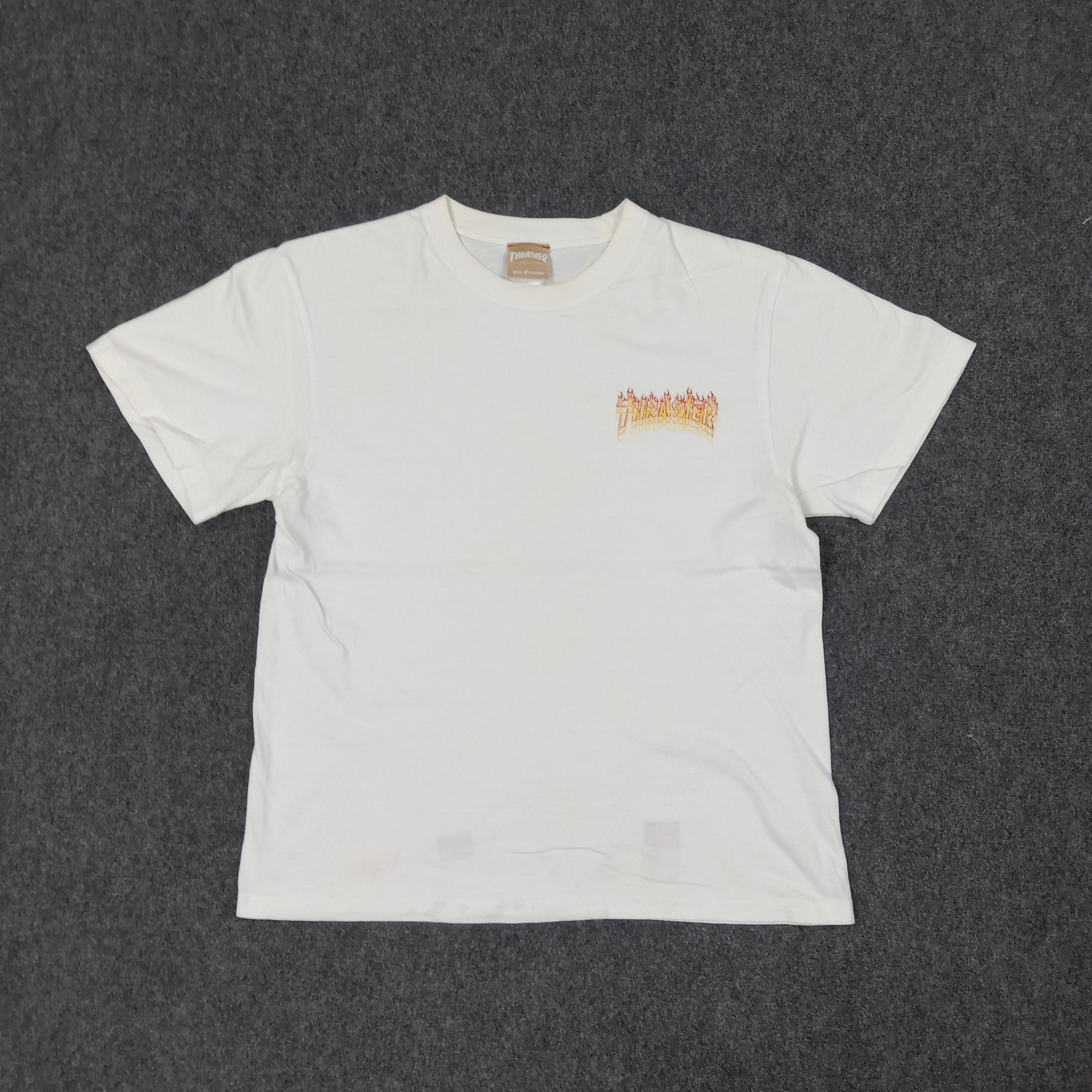 Thrasher × Vintage Vintage Thrasher America Skate Style Tshirt Size US L / EU 52-54 / 3 - 1 Thumbnail