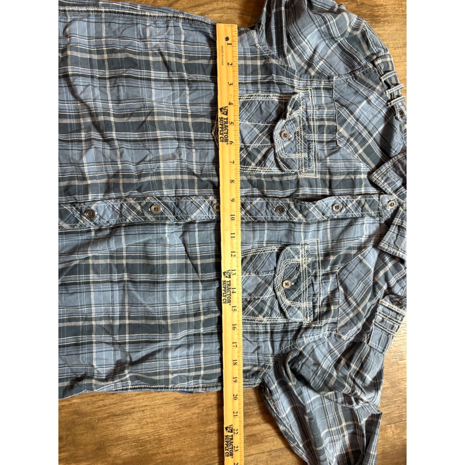 Vintage VINTAGE Modern Culture Button Up Shirt Mens M Plaid Blue Long Sleeve Western Cotton Size US M / EU 48-50 / 2 - 3 Thumbnail