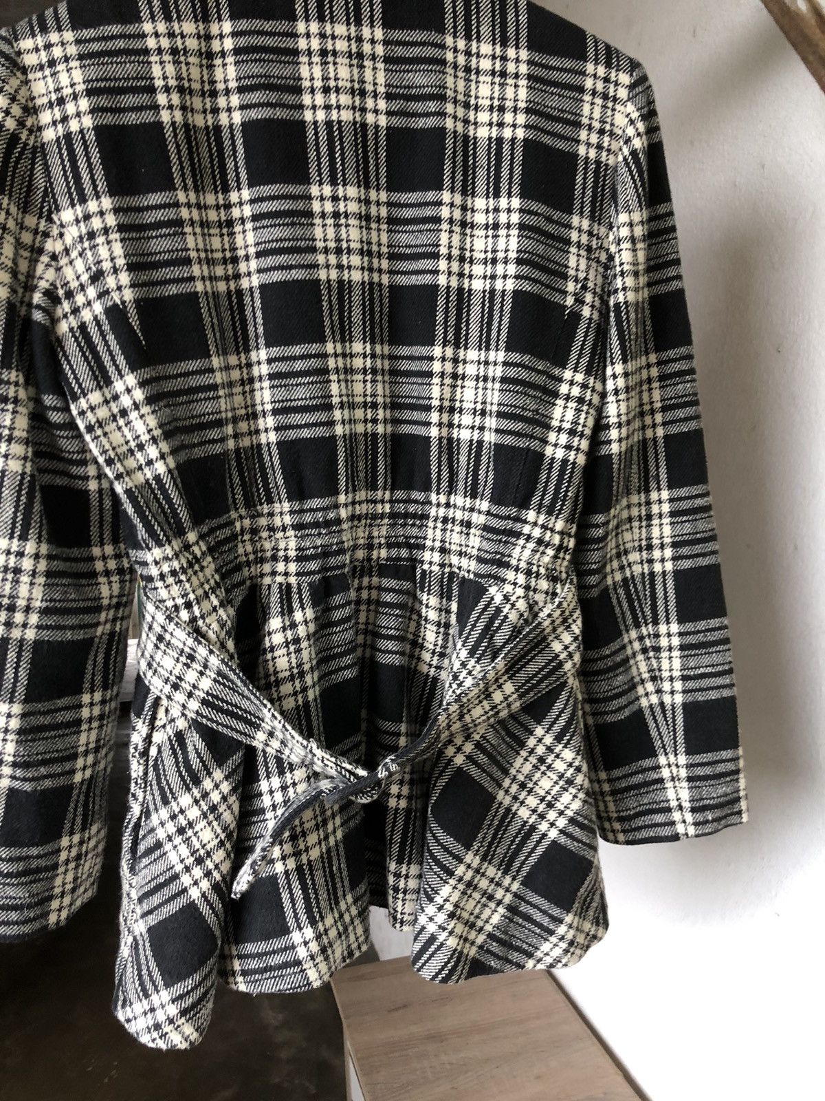 Issey Miyake Vintage Issey Miyake IS Cotton Checked Coat Jacket Size M / US 6-8 / IT 42-44 - 13 Thumbnail