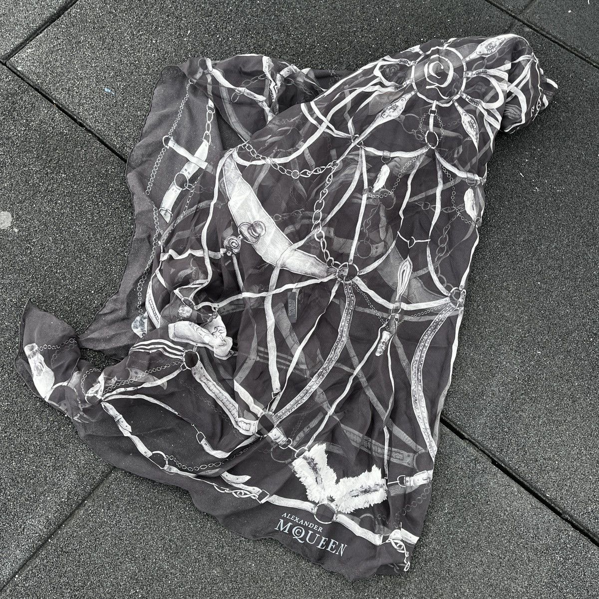 image of Alexander Mcqueen Skull Scarf (Unisex) in Black, Women's