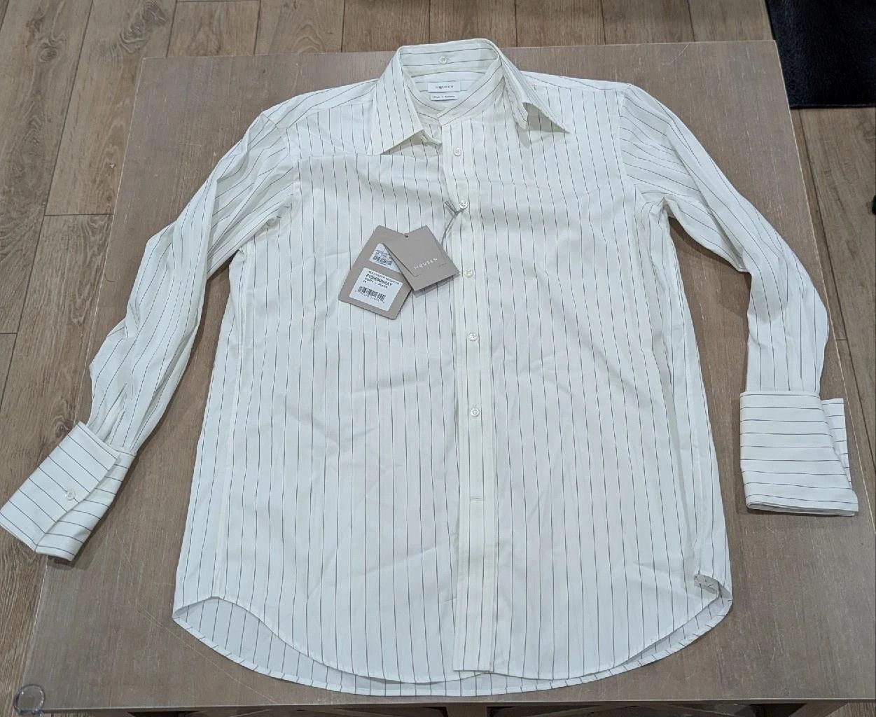 Alexander McQueen Detachable Collar Button Up Shirt White 17