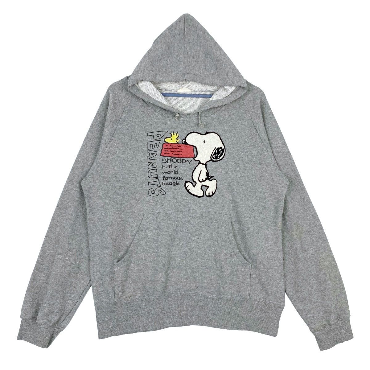 Peanuts × Vintage Vintage Peanuts Snoopy Printed Hoodie Gray Pullover Size US L / EU 52-54 / 3 - 1 Thumbnail