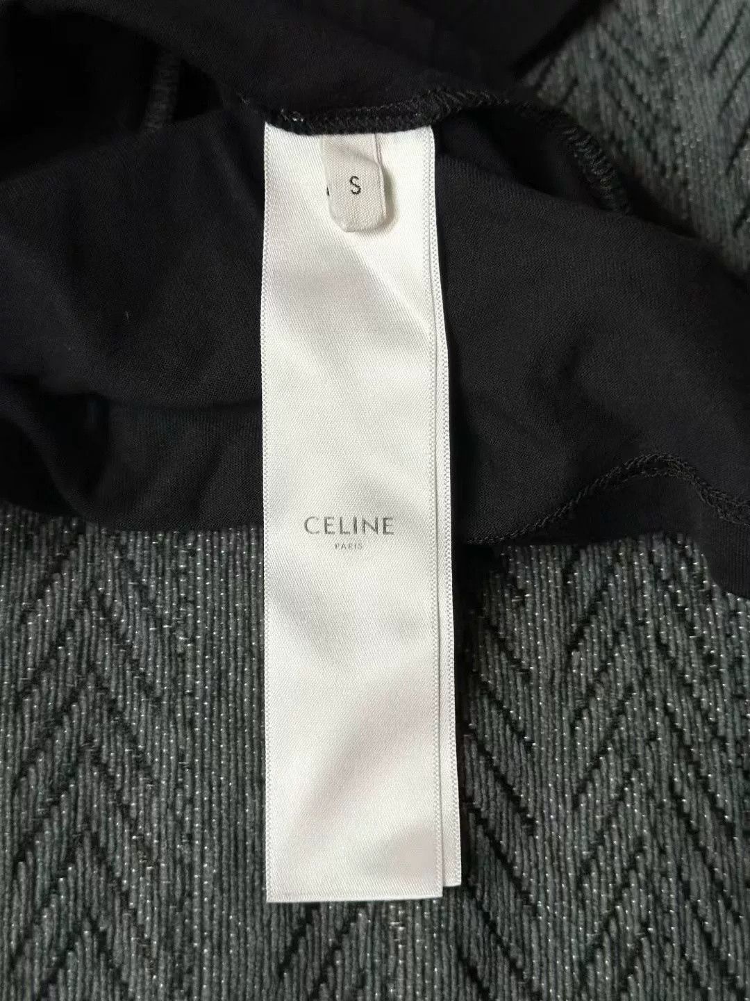 Celine Celine Triomphe Embroidered Logo Short-Sleeve Size US S / EU 44-46 / 1 - 4 Thumbnail
