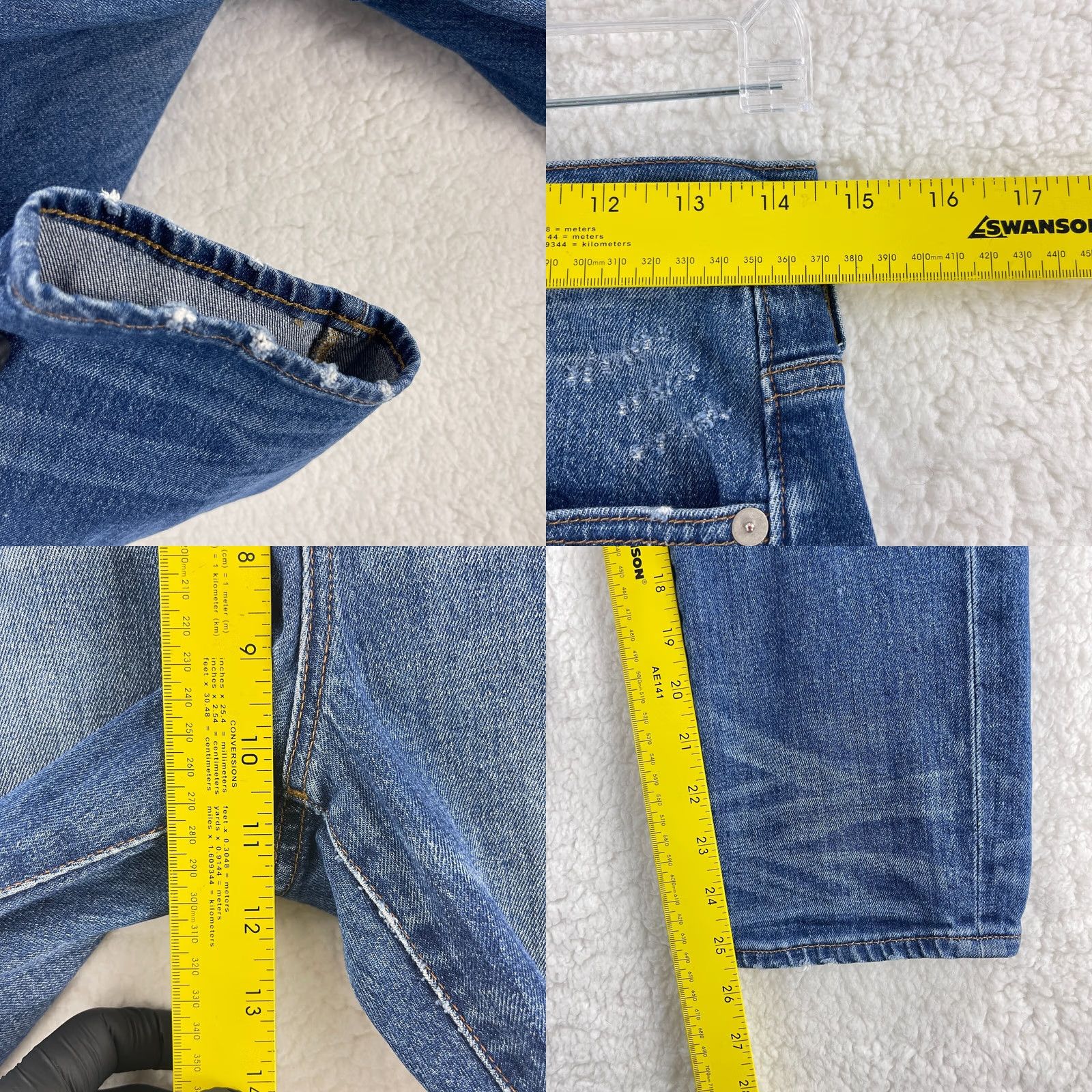 Madewell Madewell High Rise Slim Boy Jeans Womens Size 26 Blue Denim 5 Pocket Stretch Jeans Size 26" / US 2 / IT 38 - 8 Thumbnail