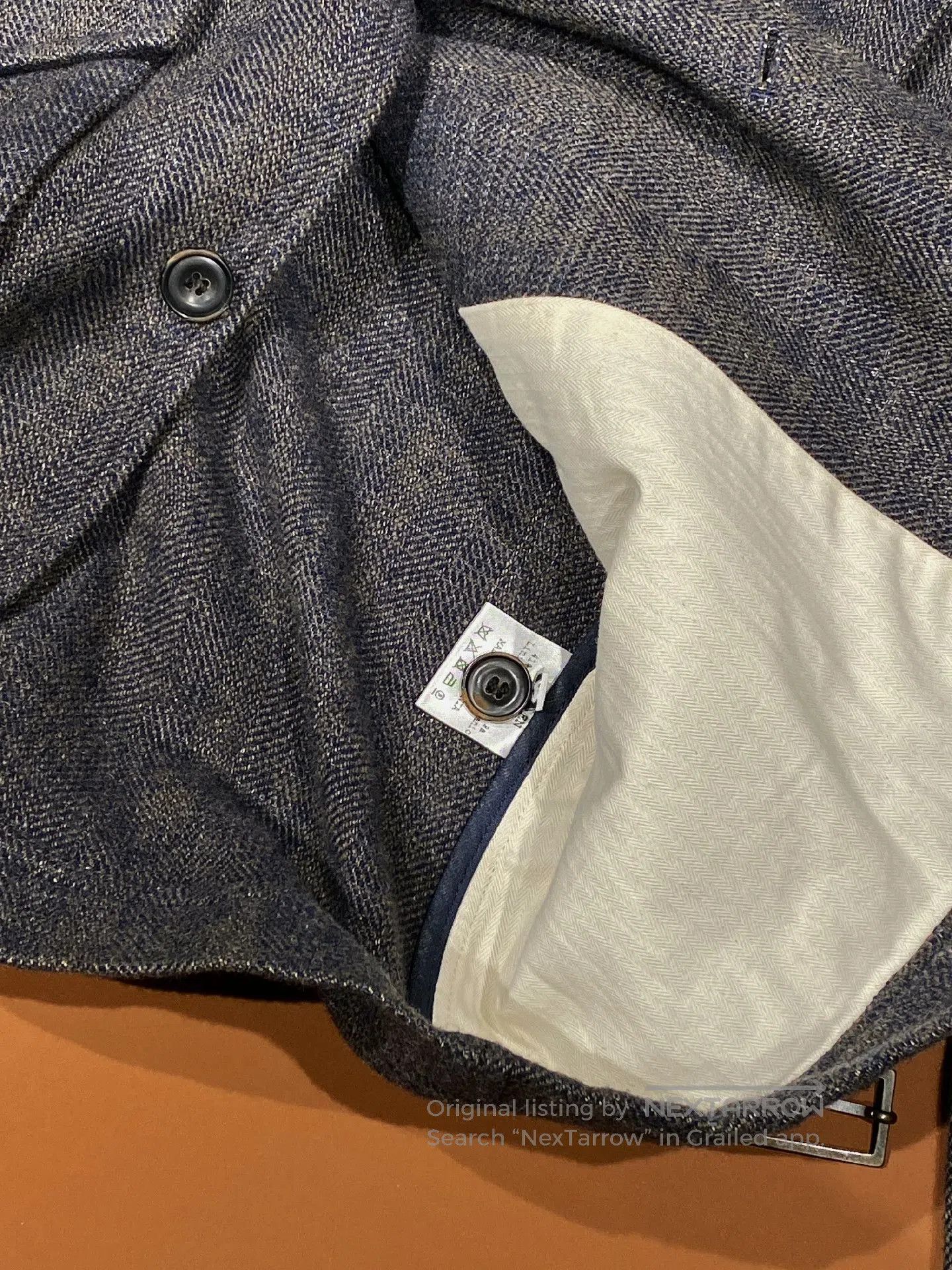 HANSEN Garments HANSEN Gray Wave Pattern Hunting Jacket. Size US M / EU 48-50 / 2 - 9 Thumbnail