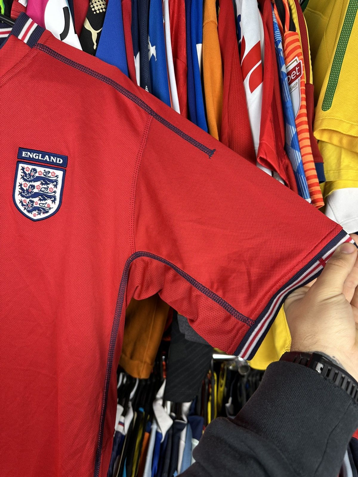 Umbro Umbro England 2002-2004 Away Shirt Football Soccer Jersey Size US XL / EU 56 / 4 - 16 Thumbnail