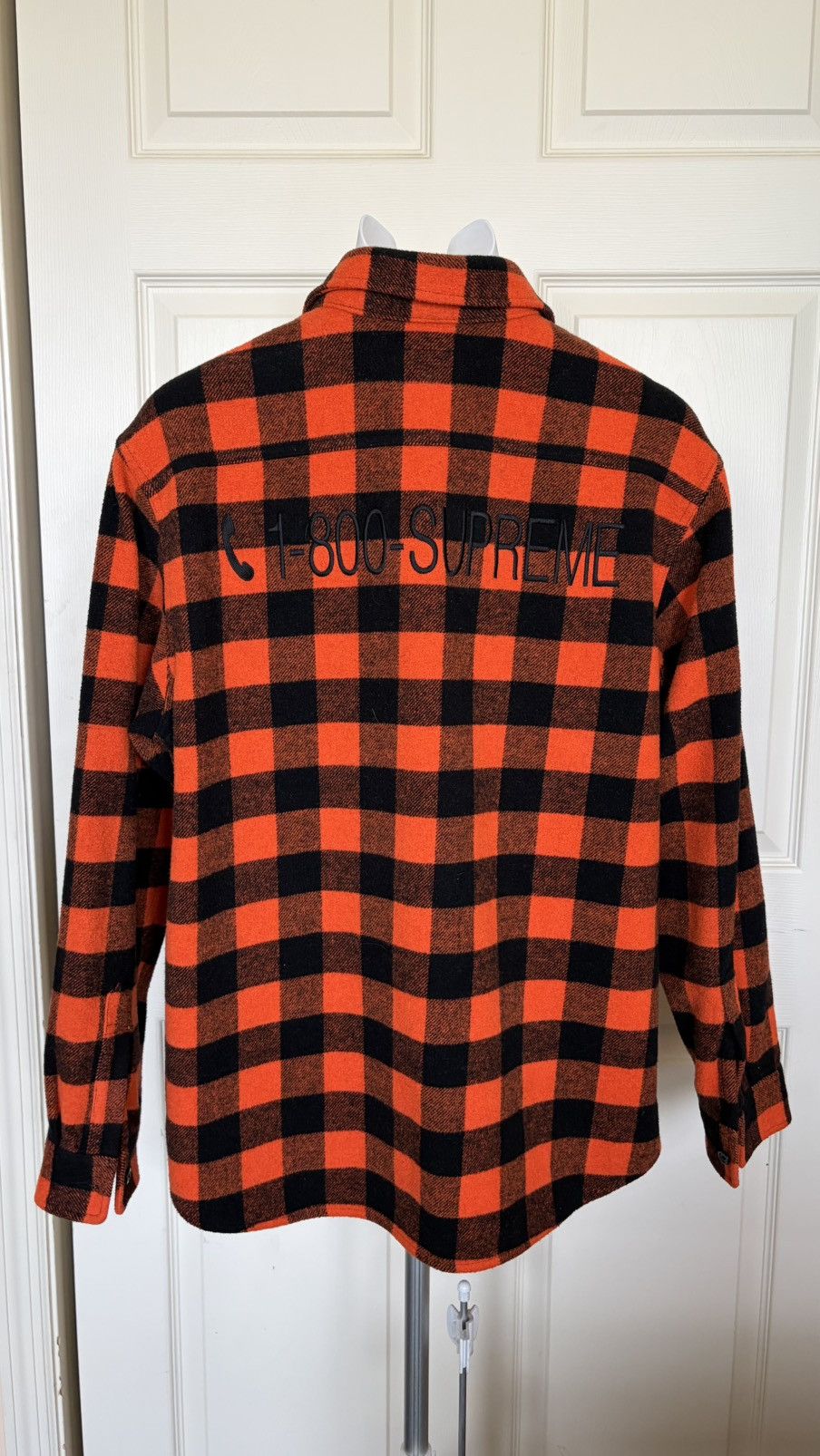 Supreme Supreme 1-800 Buffalo Plaid Shirt Orange FW18 – Size L Size US L / EU 52-54 / 3 - 3 Thumbnail