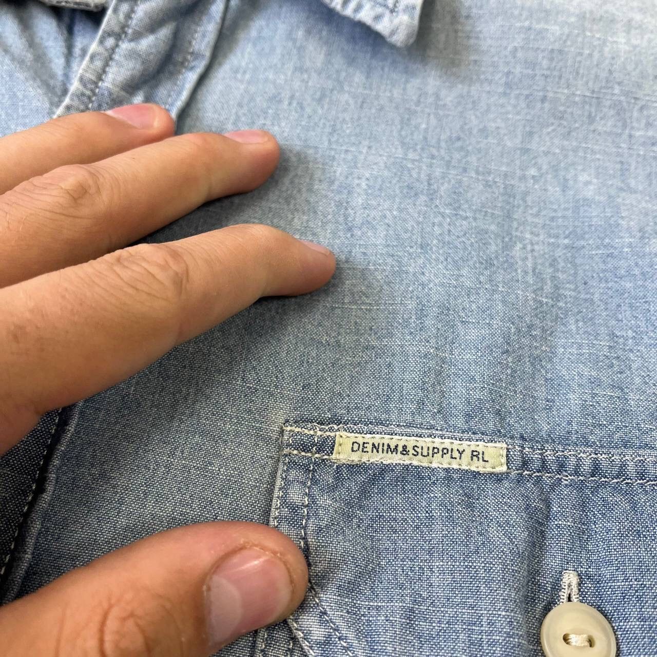 Denim & Supply Ralph Lauren Vintage 90s Denim Supply Ralph Lauren Stripped Shirt Size L Size US L / EU 52-54 / 3 - 9 Thumbnail