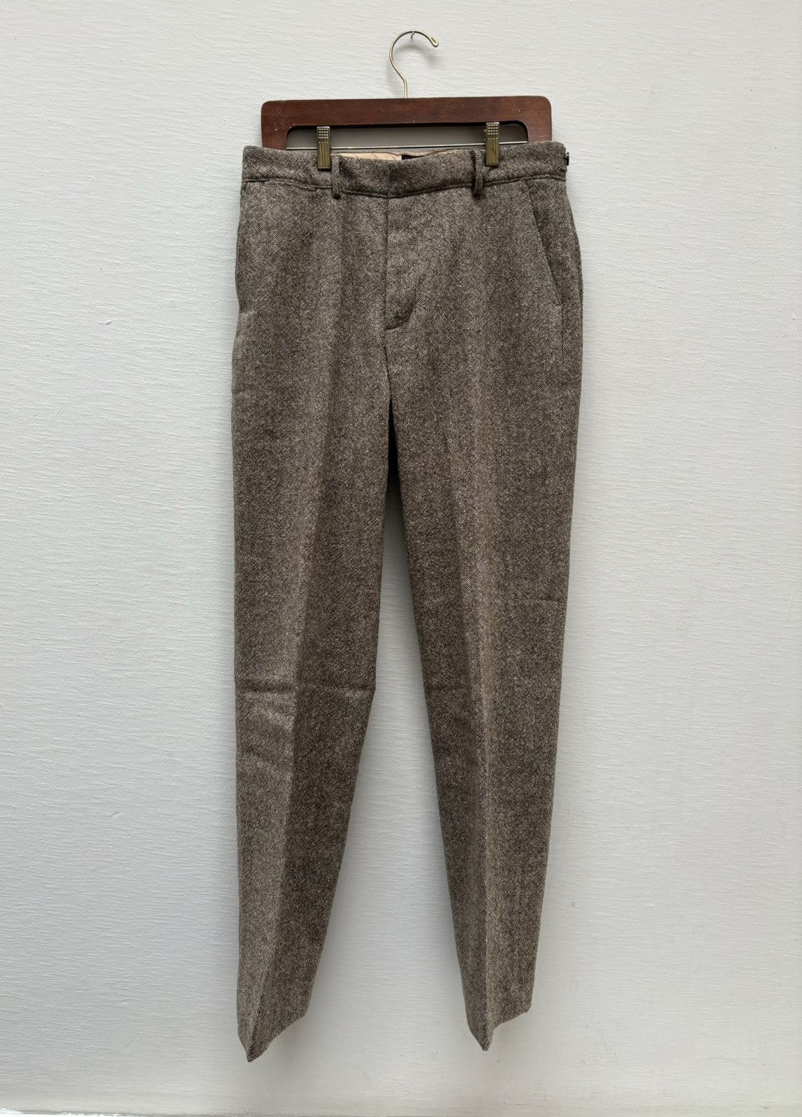 RRL Ralph Lauren Tweed Wool Pants (Brown) | Grailed