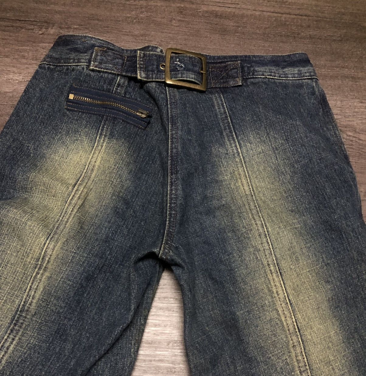 Japanese Brand × Le Grande Bleu (L.G.B.) Q Zhi Yi Zu Cargo Jeans Multi Pocket Size 28" / US 6 / IT 42 - 13 Thumbnail