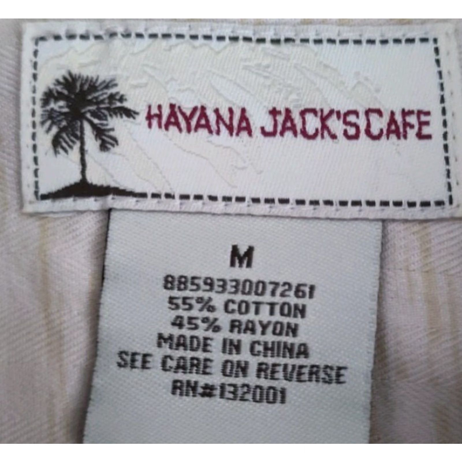 Vintage VINTAGE Havana Jack's Cafe Hawaiian Shirt Men Short Sleeve M Rayon Floral Orchids 90s Camp Tropical Size US M / EU 48-50 / 2 - 6 Thumbnail