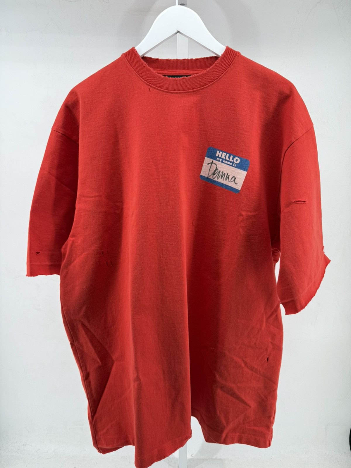 BNWT Balenciaga Hello My name is Demna Tee Shirt