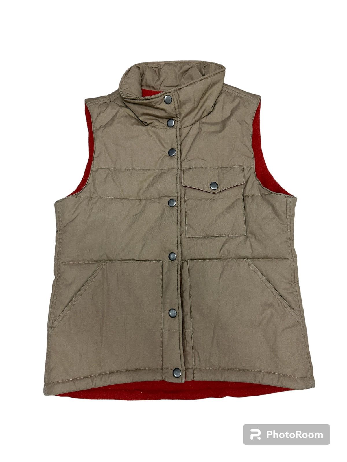 image of Mhl Margaret Howell Function And Utility Vest in Khaki, Men's (Size Small)