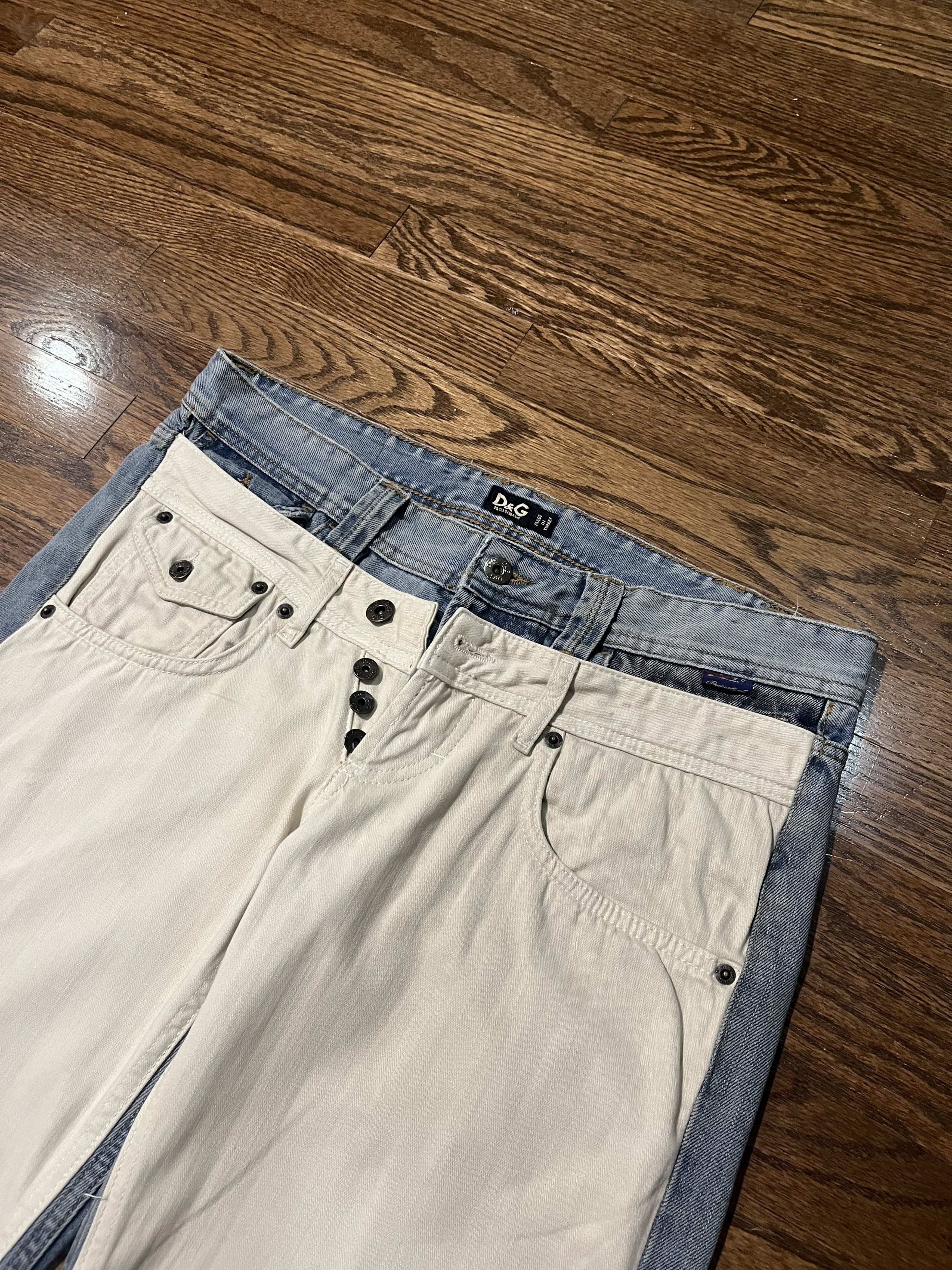 Dolce & Gabbana Dolce & Gabbana Undone Double Layered Jeans Size US 35 - 2 Thumbnail