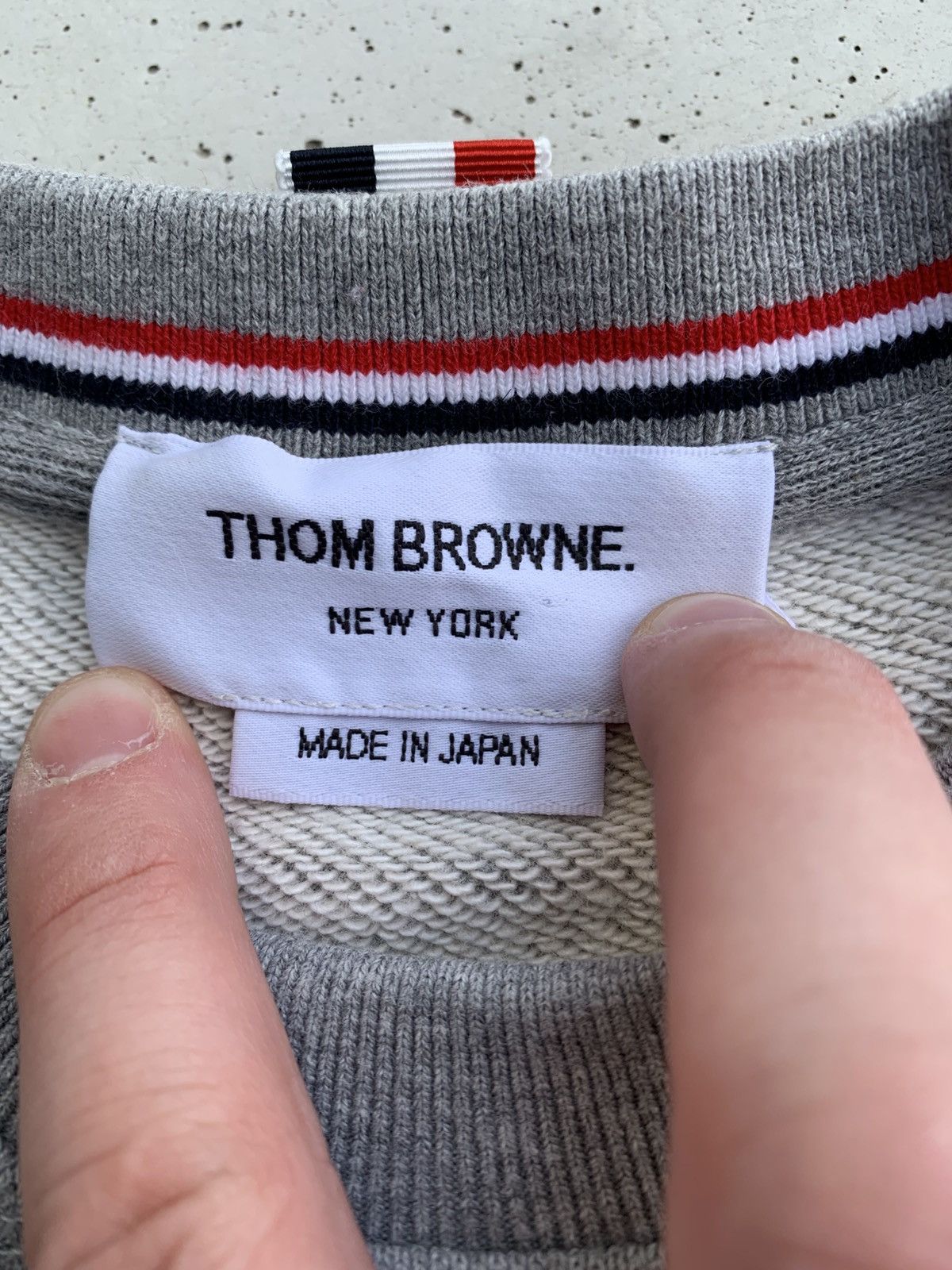 Thom Browne Thom Browne 4-Bar Stripe Cotton Sweatshirt Luxury Brands Size US XXS / EU 40 - 5 Thumbnail