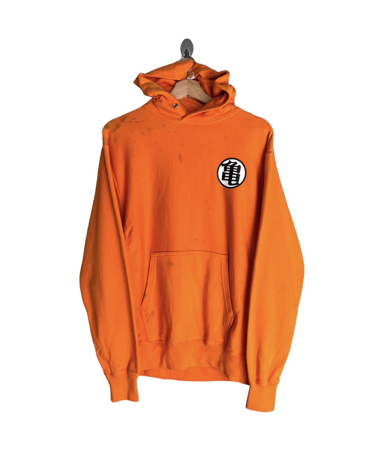 image of Cartoon Network Japanese Cartoon Dragonball Cospa Hoodies in Orange, Men's (Size Medium)
