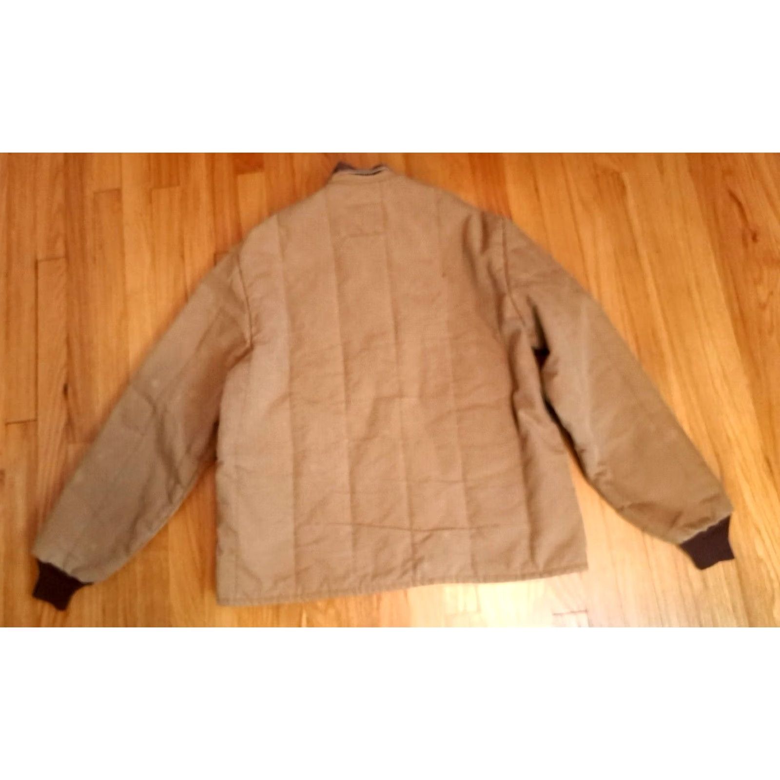 Vintage Vintage Canvas Field Jacket Corduroy Collar Full Zip XL Highland Mills USA - Solid Brown Size US XL / EU 56 / 4 - 2 Thumbnail