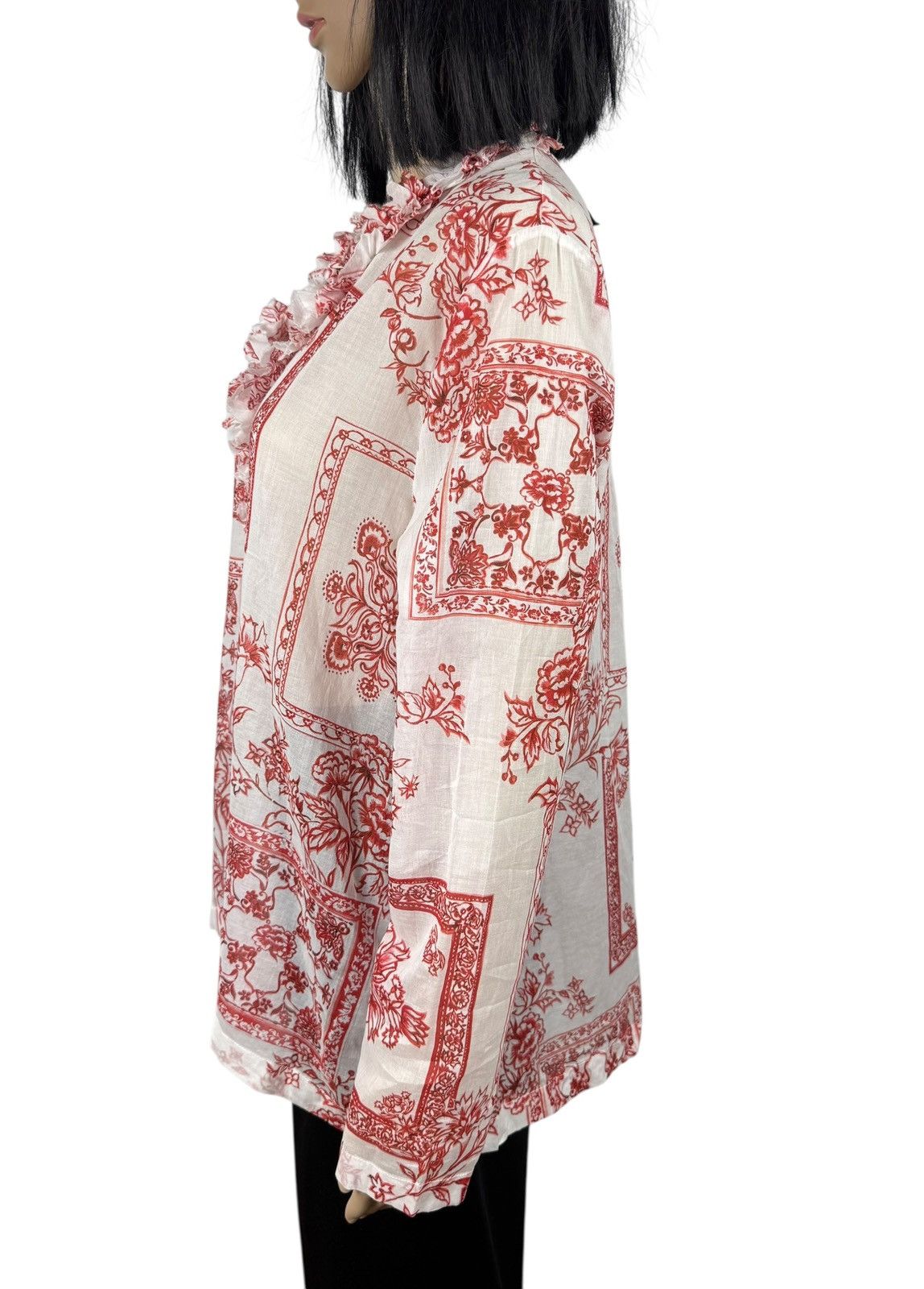 Other Semicouture Printed Floral Blouse Cotton size 44 Size M / US 6-8 / IT 42-44 - 6 Thumbnail