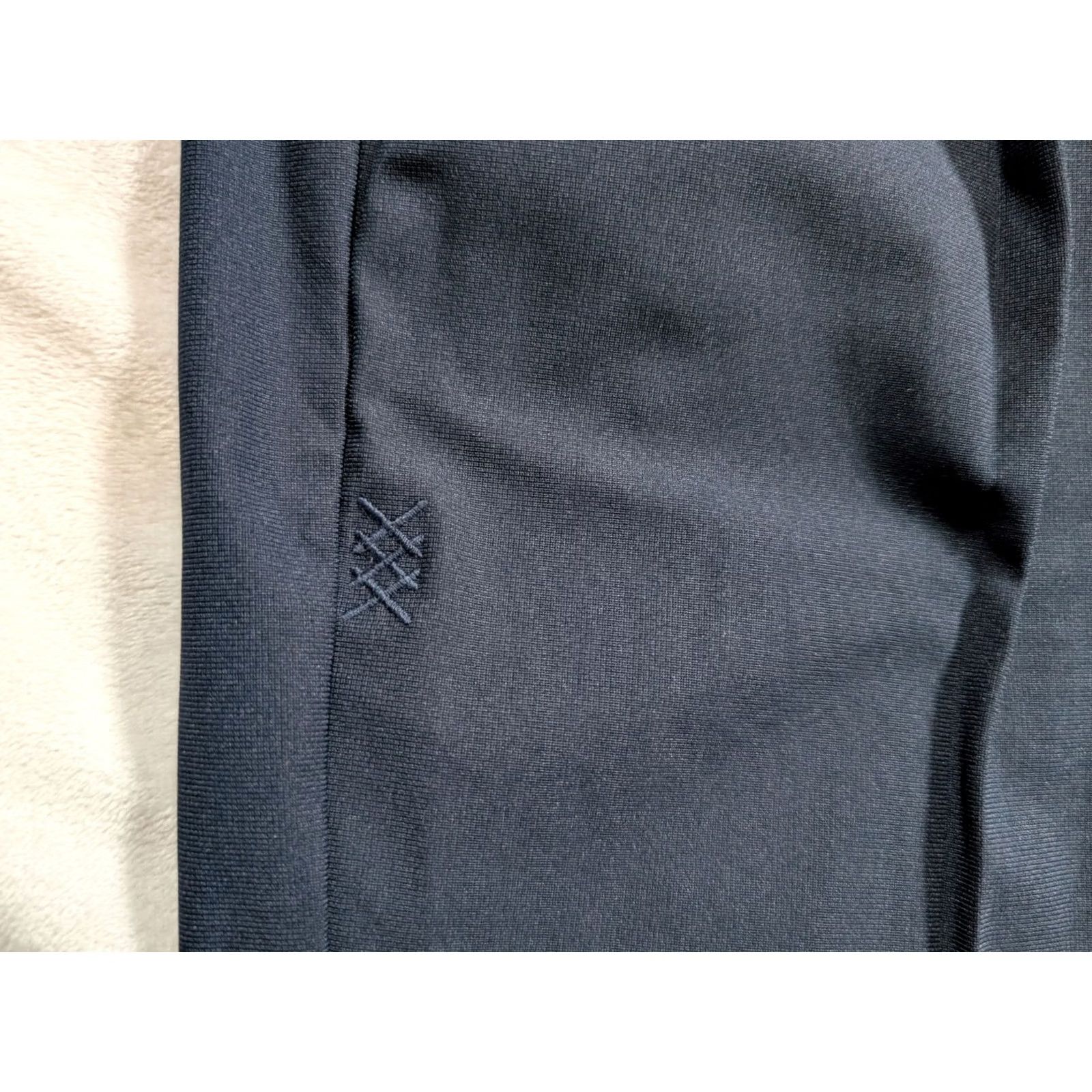 Rhone Rhone Slim 32x26 Commuter Pants in Cropped Navy Blue - Men - Flat Front, Pockets, Stretch, Microfiber, Polyester, Tapered Leg - Casual, Business Size US 32 / EU 48 - 7 Thumbnail
