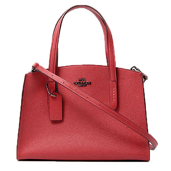 Coach Coach Coach Leather Shoulder Handbag Cherry Red 29529 Leather Shoulder Bag 29529 in Great Condition Size ONE SIZE - 1 Thumbnail