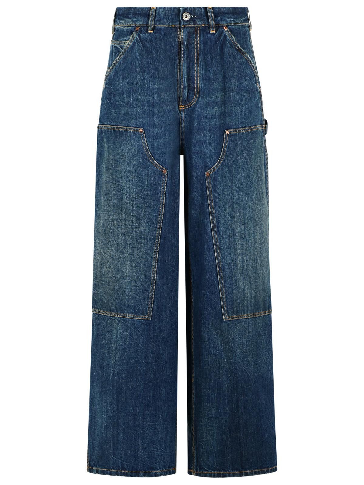 MAISON MARGIELA 'Carpenter' Blue Cotton Jeans