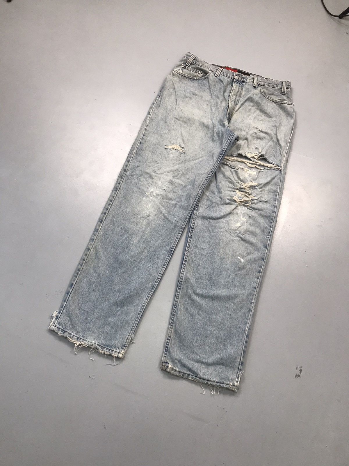 Vintage Levi’s silver tab damaged denim