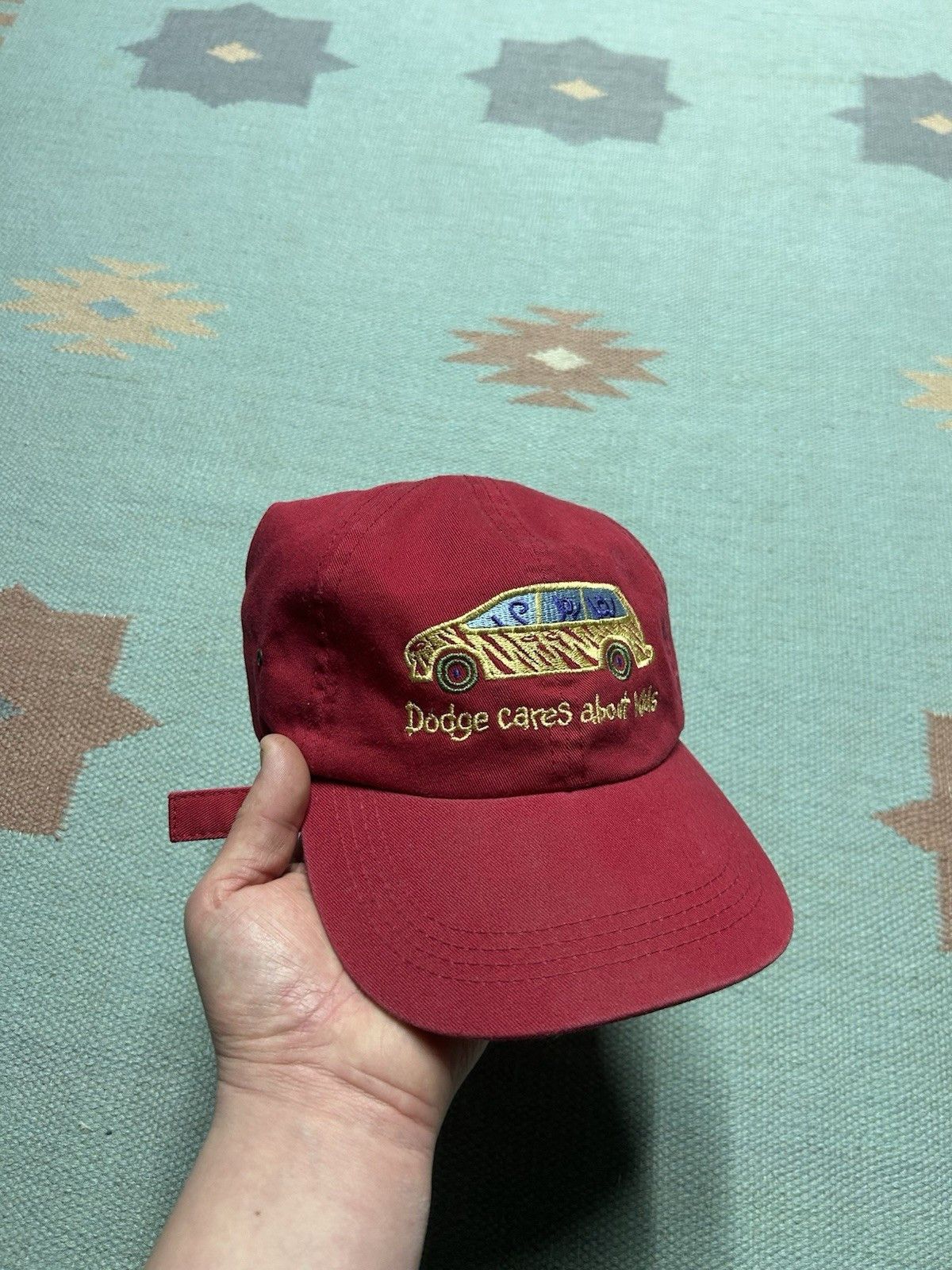 Vintage Vintage strapback hat Dodge cares about kids caravan car van Size ONE SIZE - 1 Thumbnail