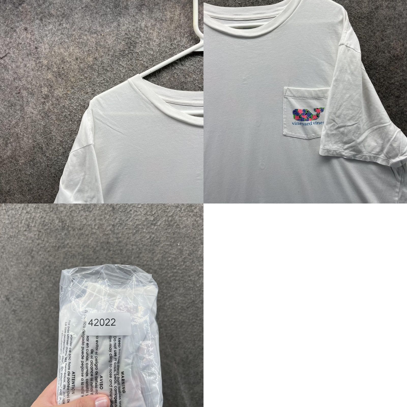 Vineyard Vines Vineyard Vines Shirt Mens 2XL White Floral Whale Pocket Tee Tagless Casual Shirt Size US XXL / EU 58 / 5 - 8 Thumbnail