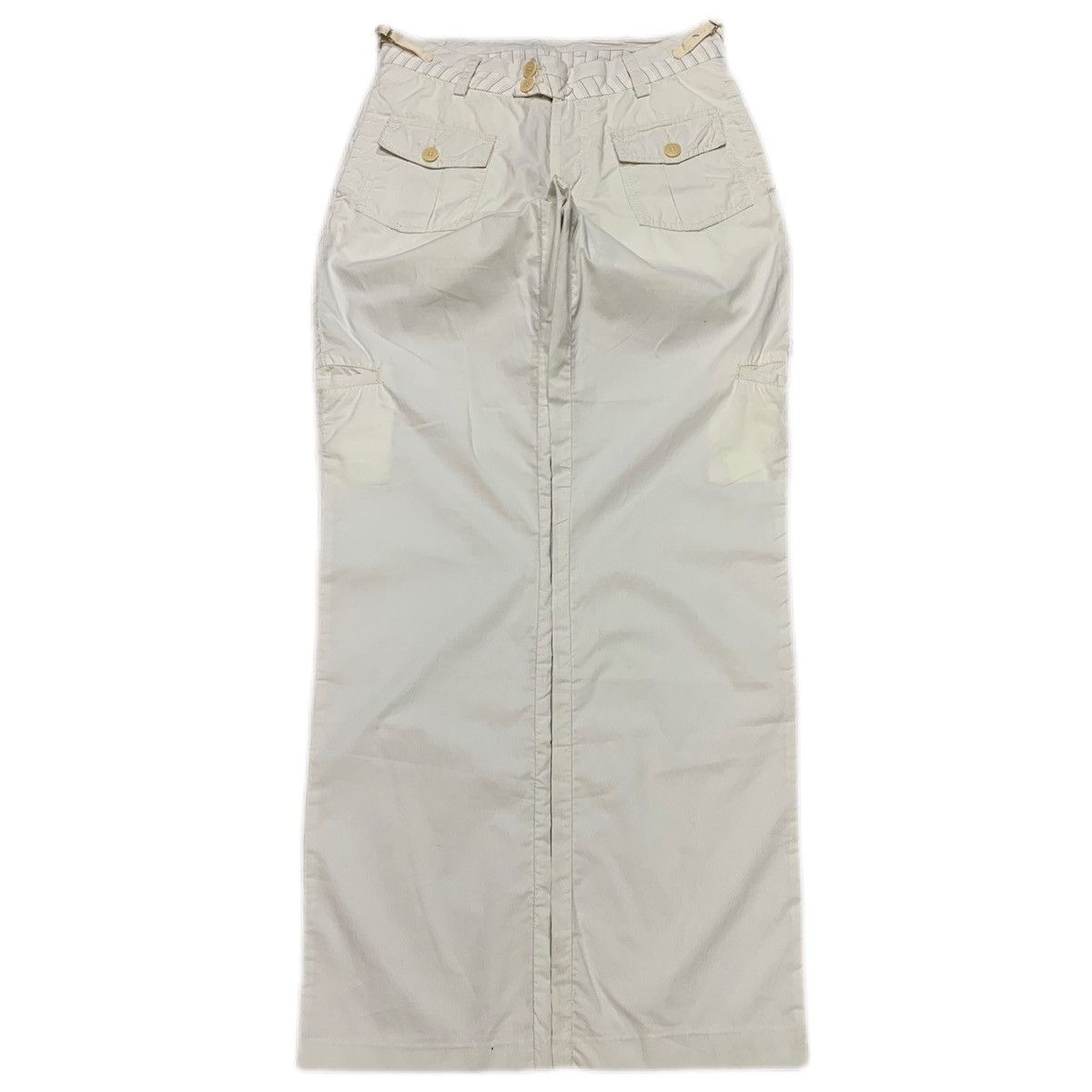 Y2k vintage 2000s cream White Kenzo loose Cargo trousers