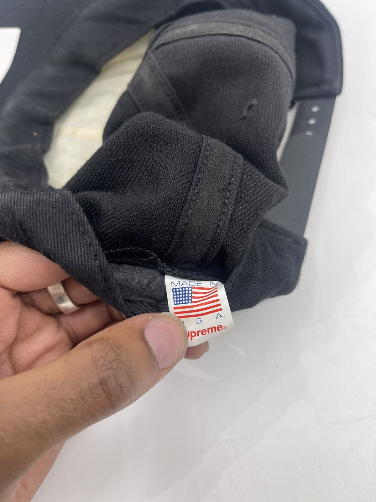 Supreme Supreme Pledge Allegiance 6-Panel Black Size ONE SIZE - 4 Thumbnail