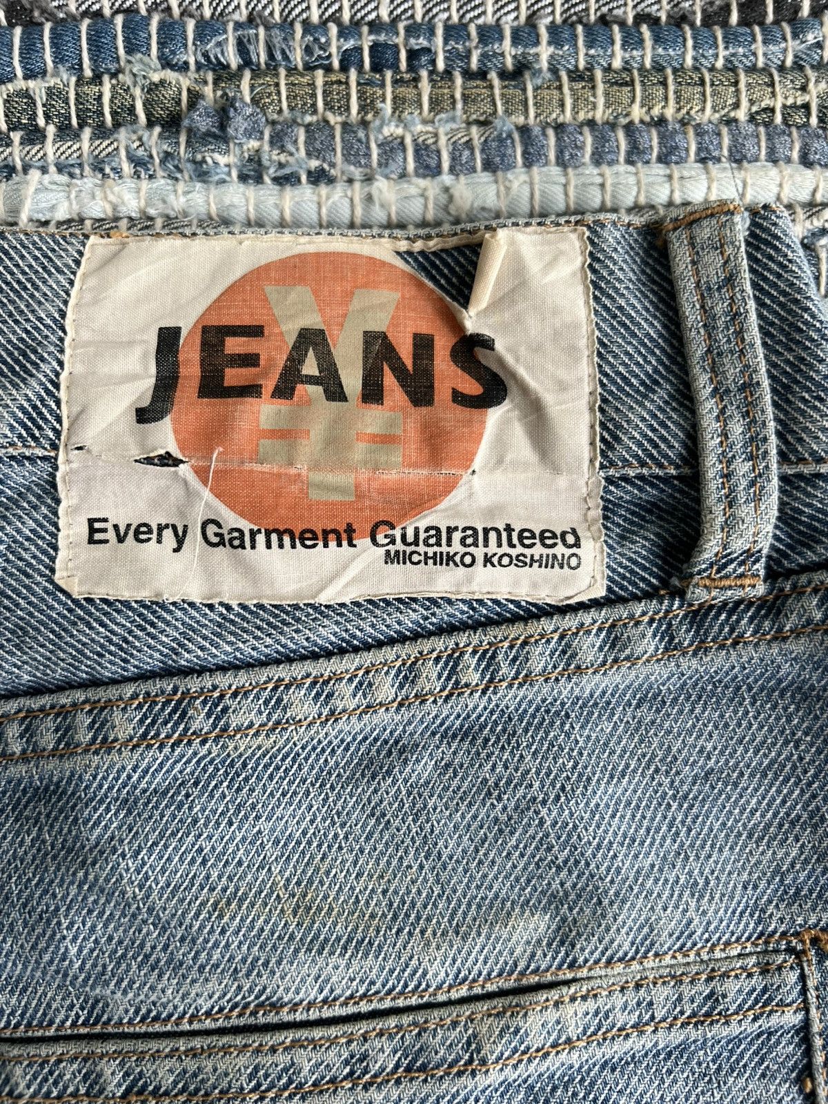 Michiko Koshino London ARCHIVE Yen Jeans MK Special Edition Gundam Distressed Denim Size US 30 / EU 46 - 5 Thumbnail
