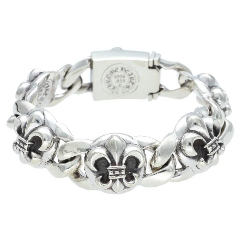 Chrome Hearts 5link Chrome Hearts Fleur Link Bracelet Size ONE SIZE - 2 Thumbnail