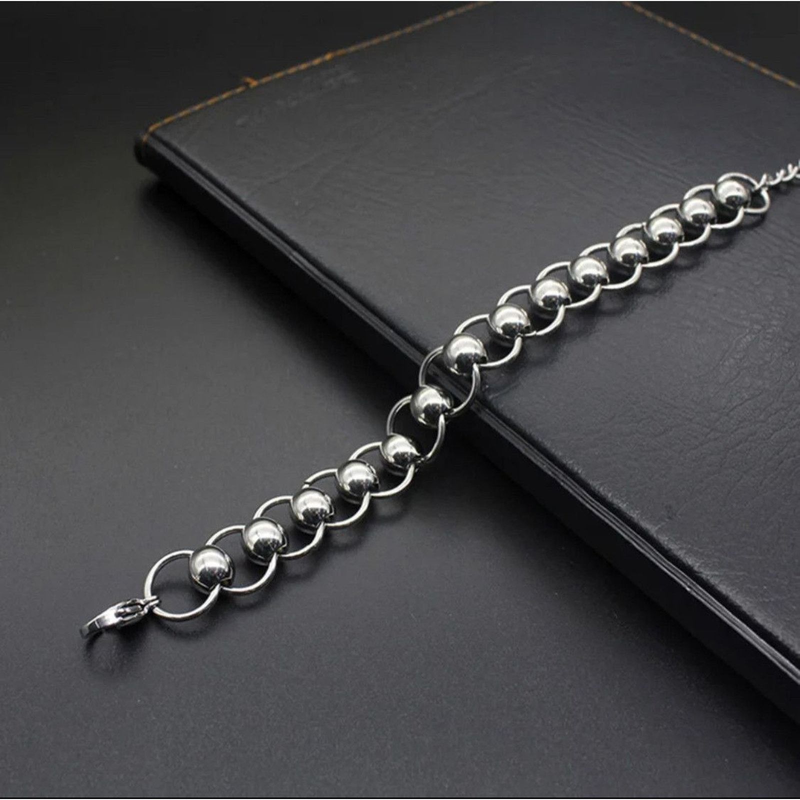 Jewelry Ball Chain Bracelet 2000s Punk Skater Grunge Size ONE SIZE - 3 Thumbnail