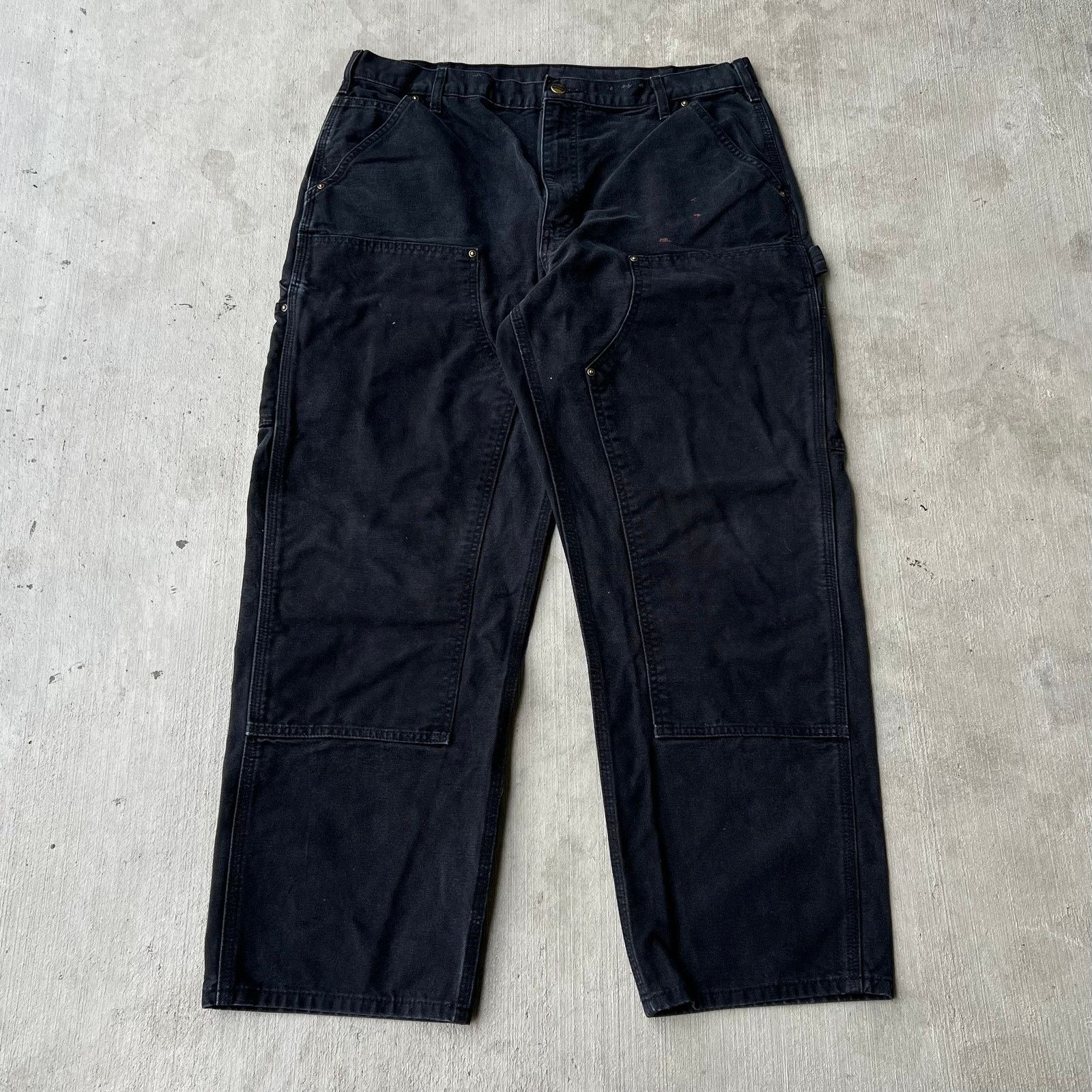 Carhartt × Vintage Carhartt black double knee work wear carpenter pants Size US 36 / EU 52 - 1 Thumbnail