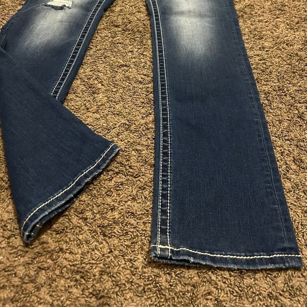 Miss Me Miss Me Women’s Mid Rise Straight Jeans size 30W x 33L Size 30" / US 8 / IT 44 - 9 Thumbnail