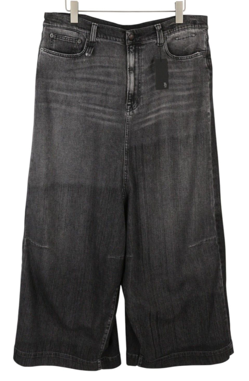 R13 JESSE 38 Vintage Grey Drop Crotch Loose Baggy Dark 86494 Size 28" / US 6 / IT 42 - 1 Thumbnail