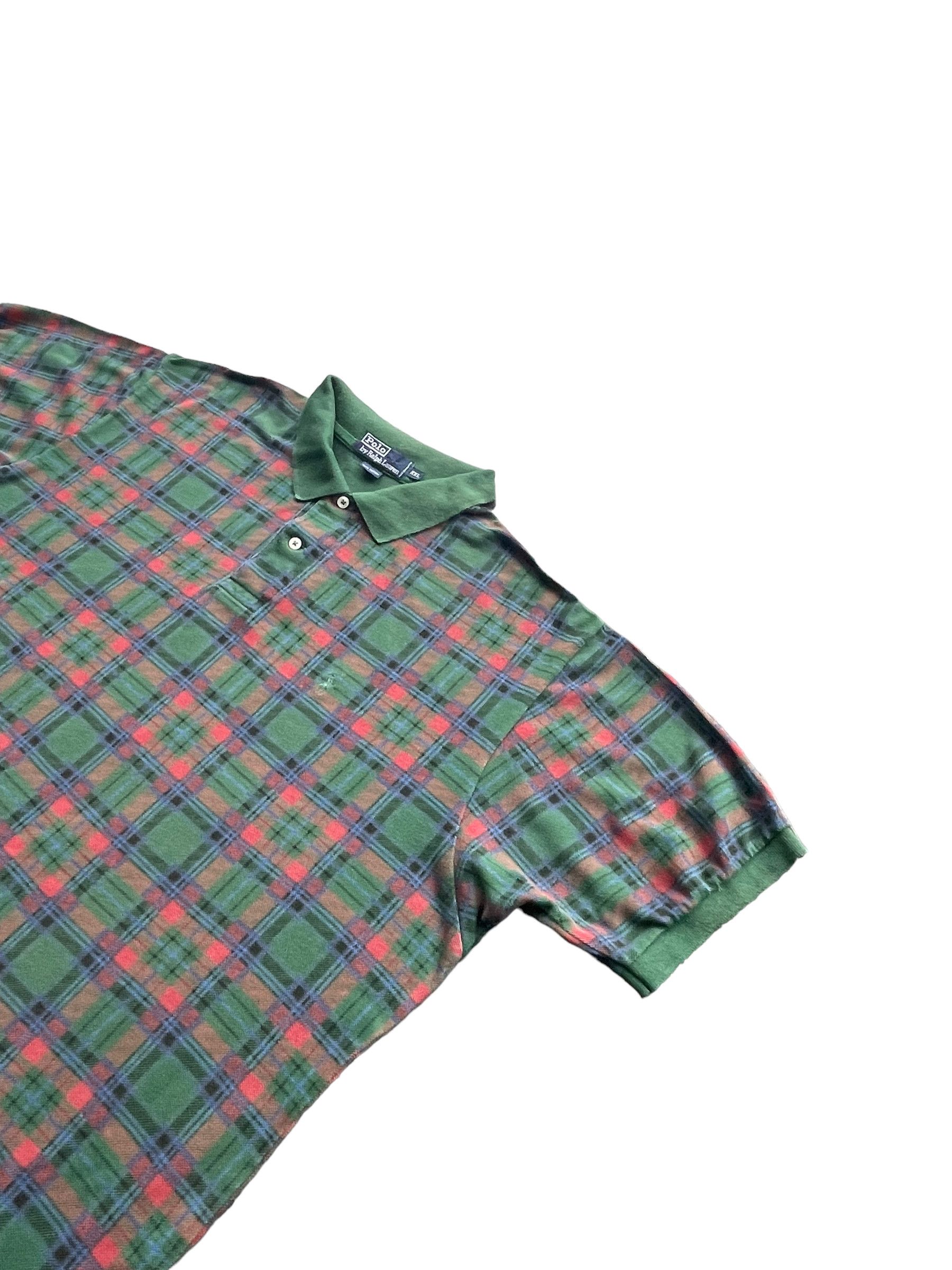Designer × Polo Ralph Lauren × Vintage Vintage Polo Ralph Lauren Polo Tshirt Checkered Design Size US XXL / EU 58 / 5 - 2 Thumbnail