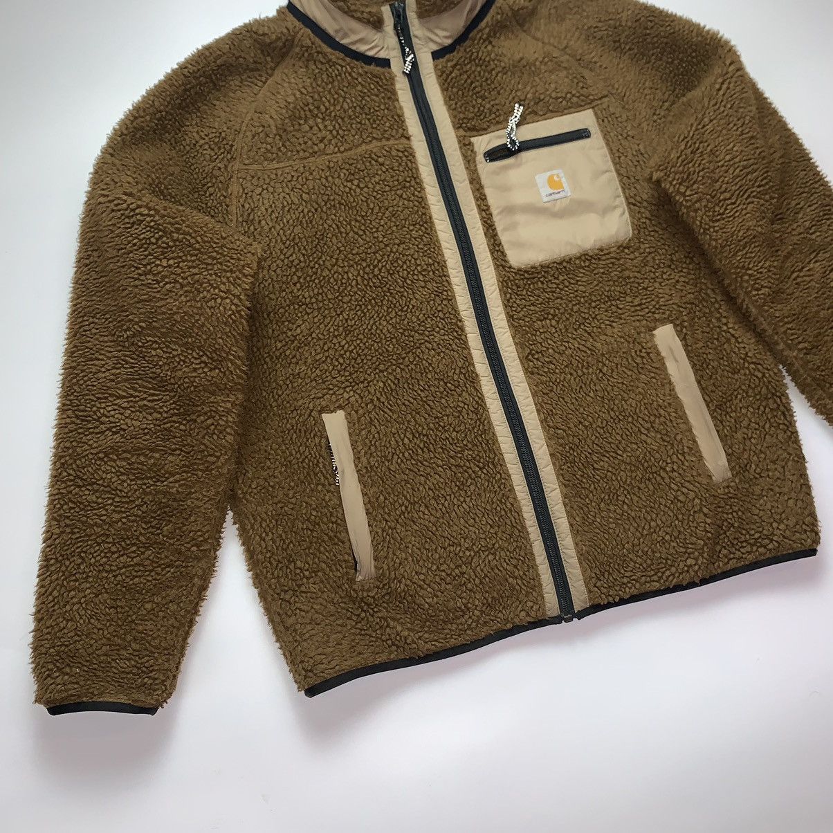 Other CARHARTT WIP PRENTIS LINER SHERPA FLEECE JACKET Size US L / EU 52-54 / 3 - 4 Thumbnail
