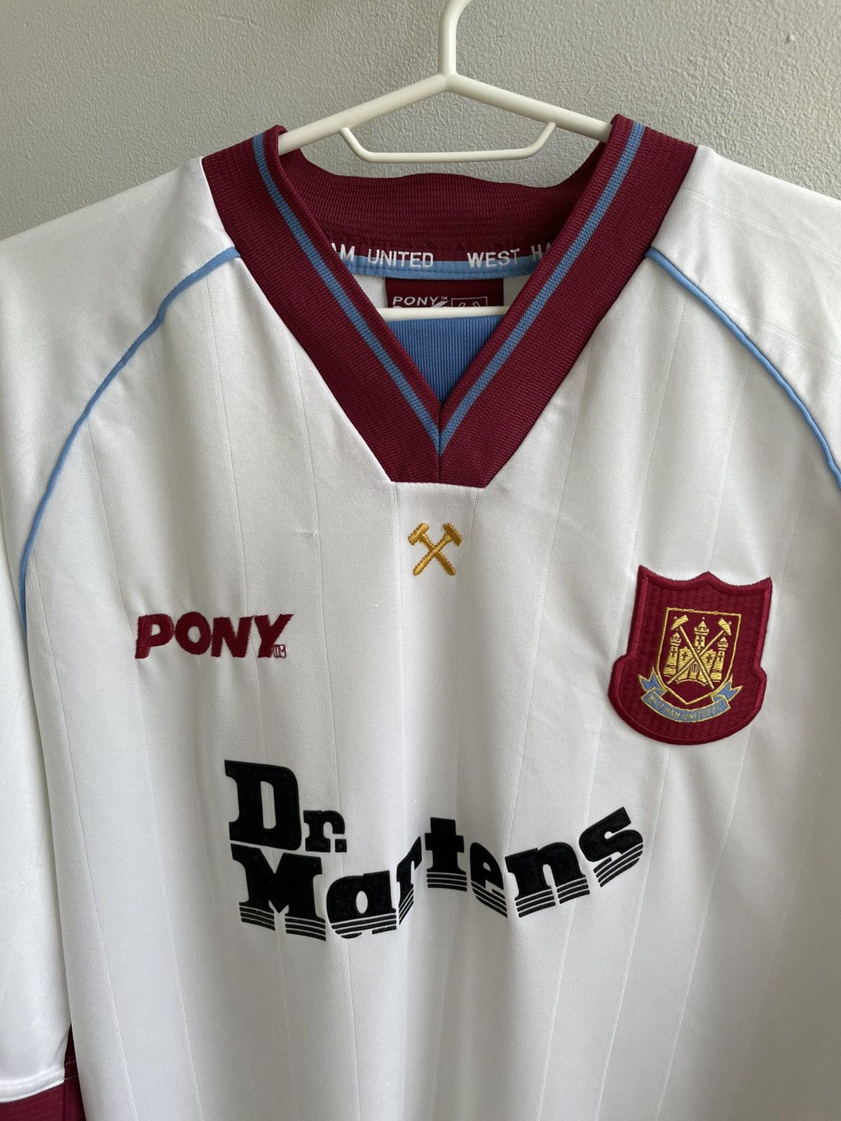 Vintage West Ham United 1998 1999 Wright #14 Football Jersey Shirt Size US XL / EU 56 / 4 - 6 Thumbnail