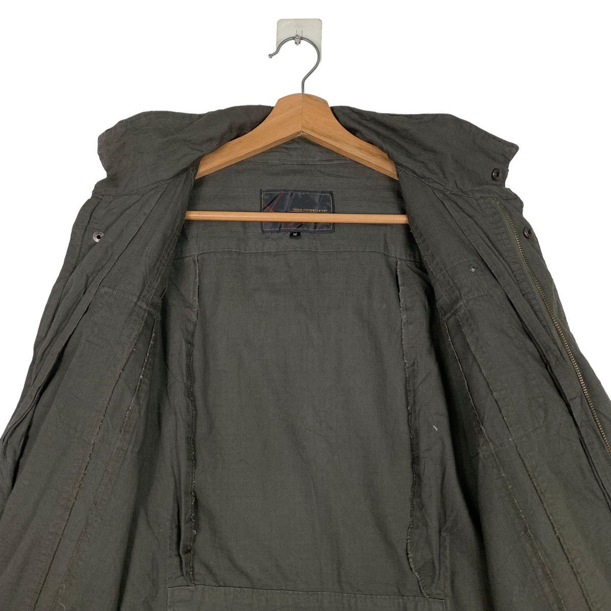 Japanese Brand CENTER CLEASE Combat Tactical Hooded Jacket #0487-C22 Size US M / EU 48-50 / 2 - 10 Thumbnail