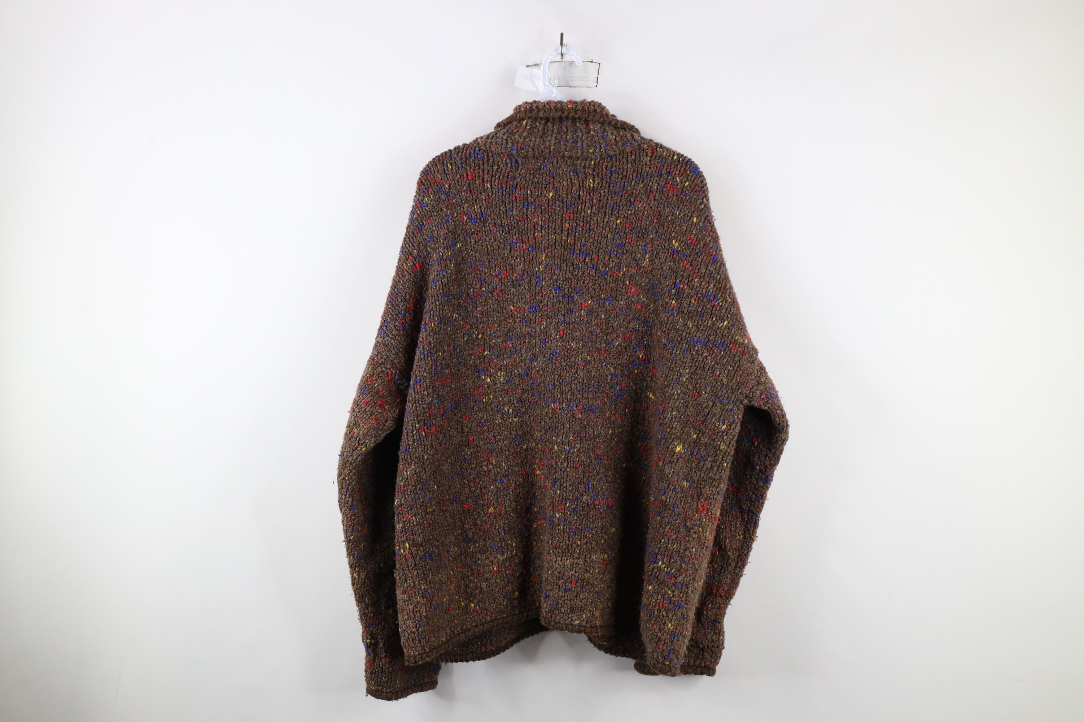 Vintage Vintage 90s Streetwear Heavyweight Handmade Sweater Jacket Size ONE SIZE - 8 Thumbnail