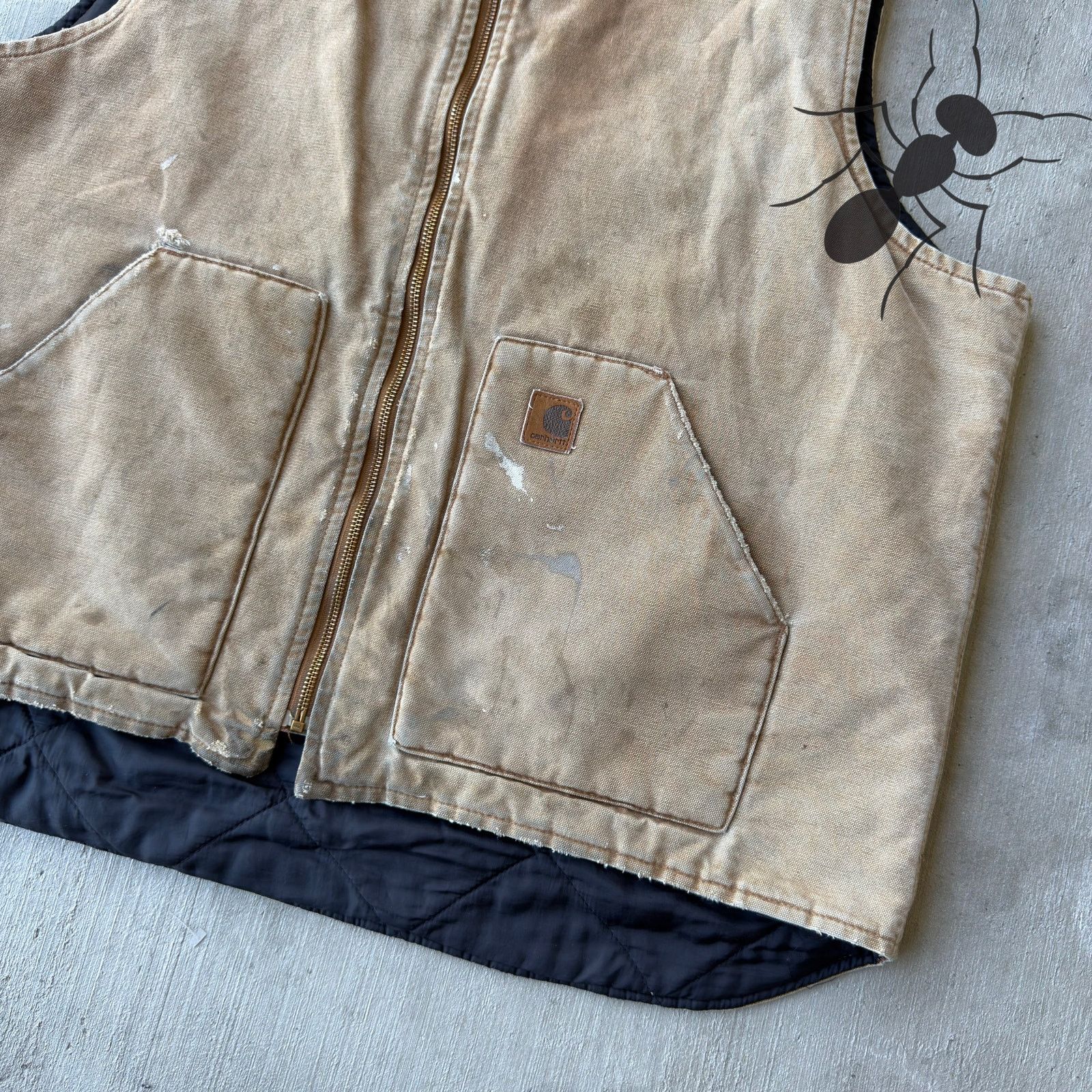 Carhartt × Vintage Carhartt V02 brown work wear vest Size US XXL / EU 58 / 5 - 2 Thumbnail