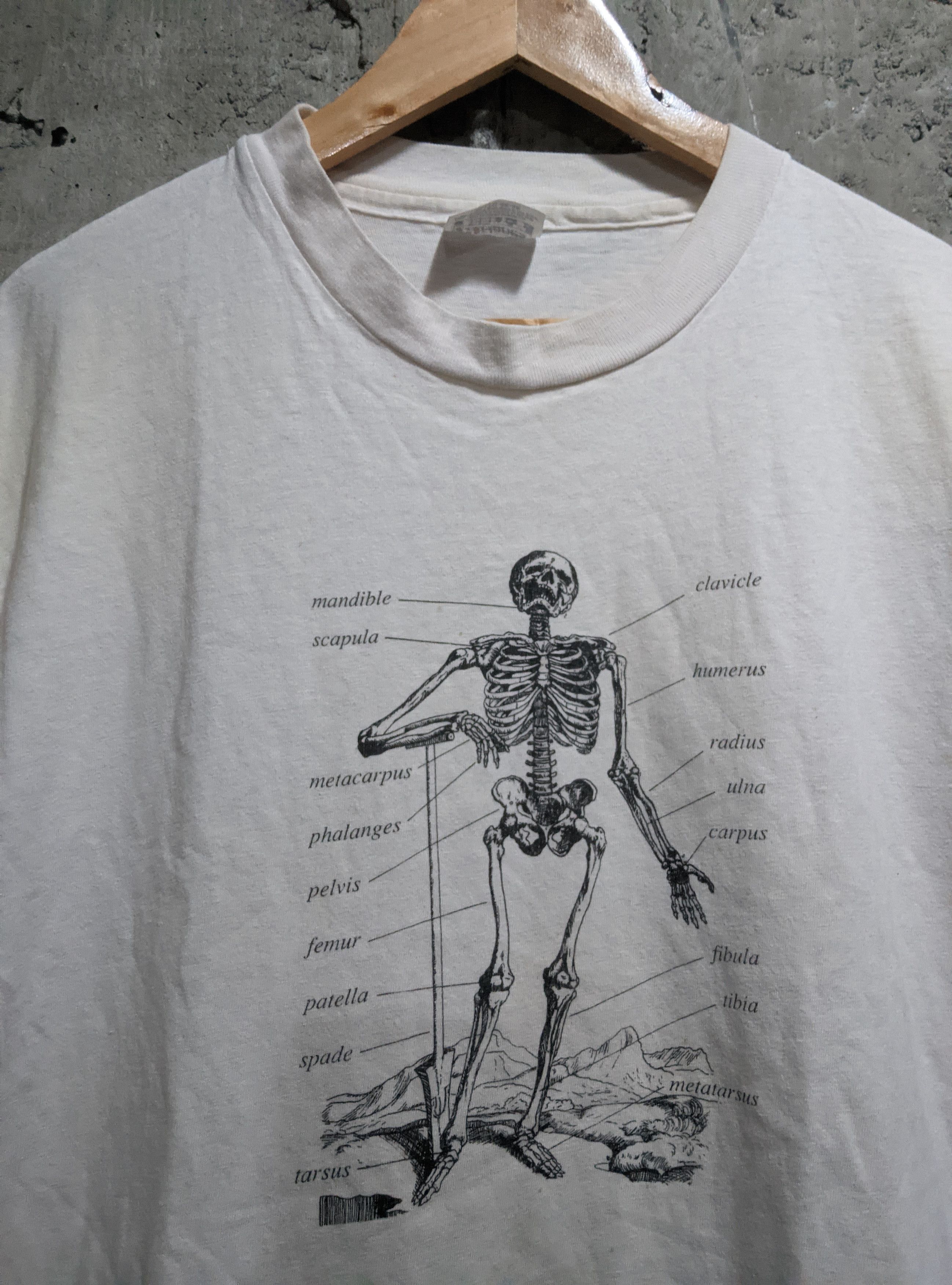 Vintage Vintage 90s anatomical chart synthes t shirt Size US XL / EU 56 / 4 - 4 Thumbnail