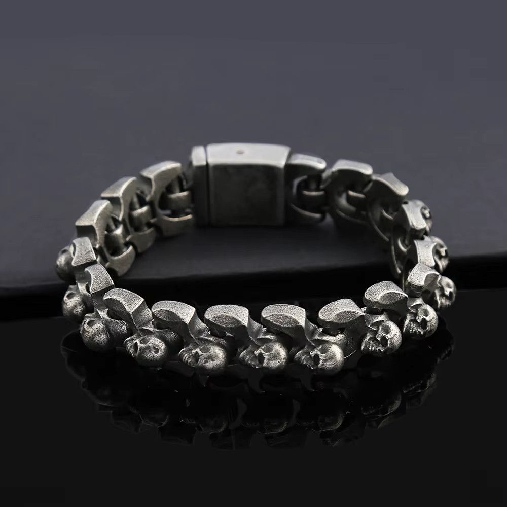 Jewelry Trendy Domineering Skull Bracelet Size ONE SIZE - 5 Thumbnail