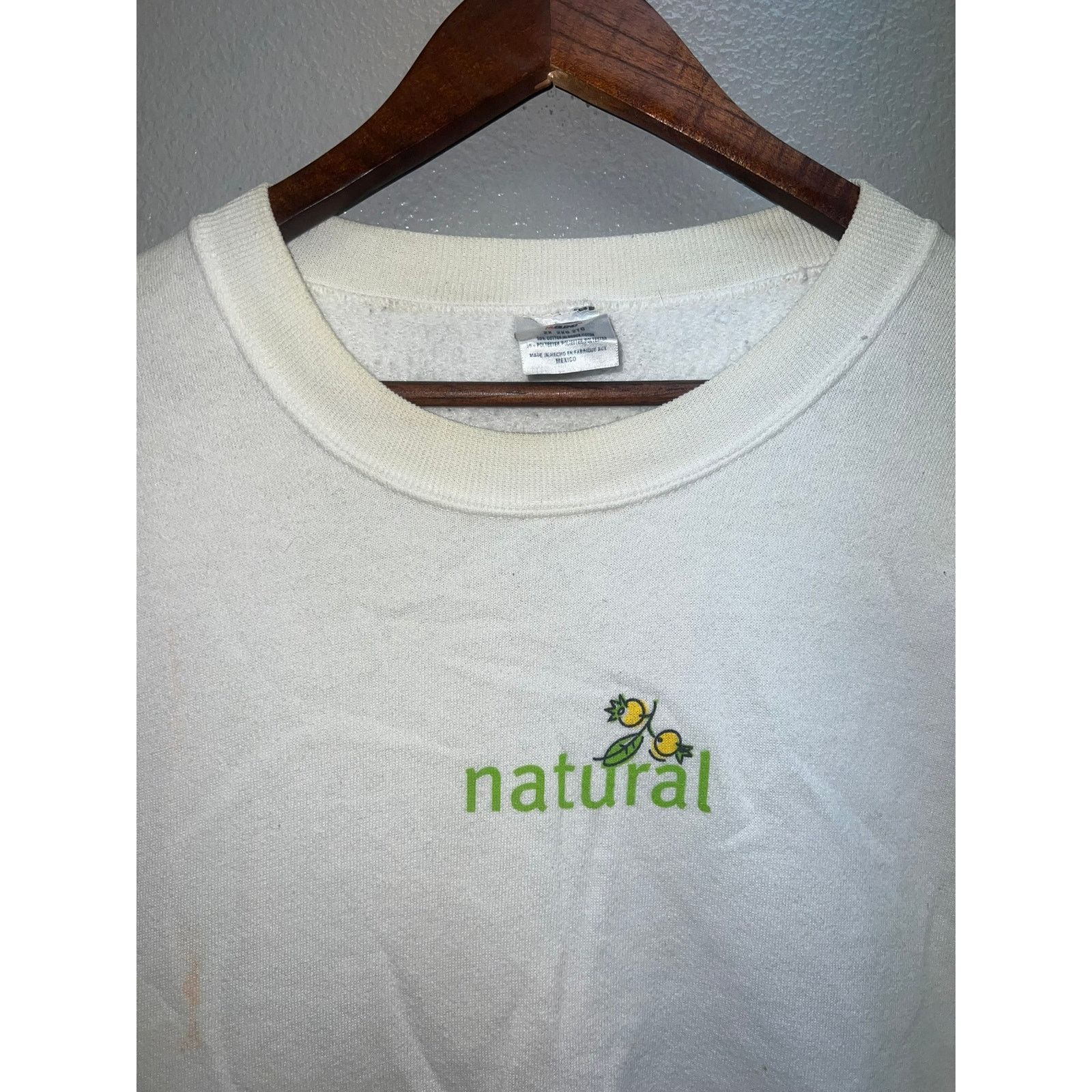 Vintage Vintage Jamba Juice Sweatshirt Natural Crewneck Yellowed 2XL Size US XXL / EU 58 / 5 - 3 Thumbnail