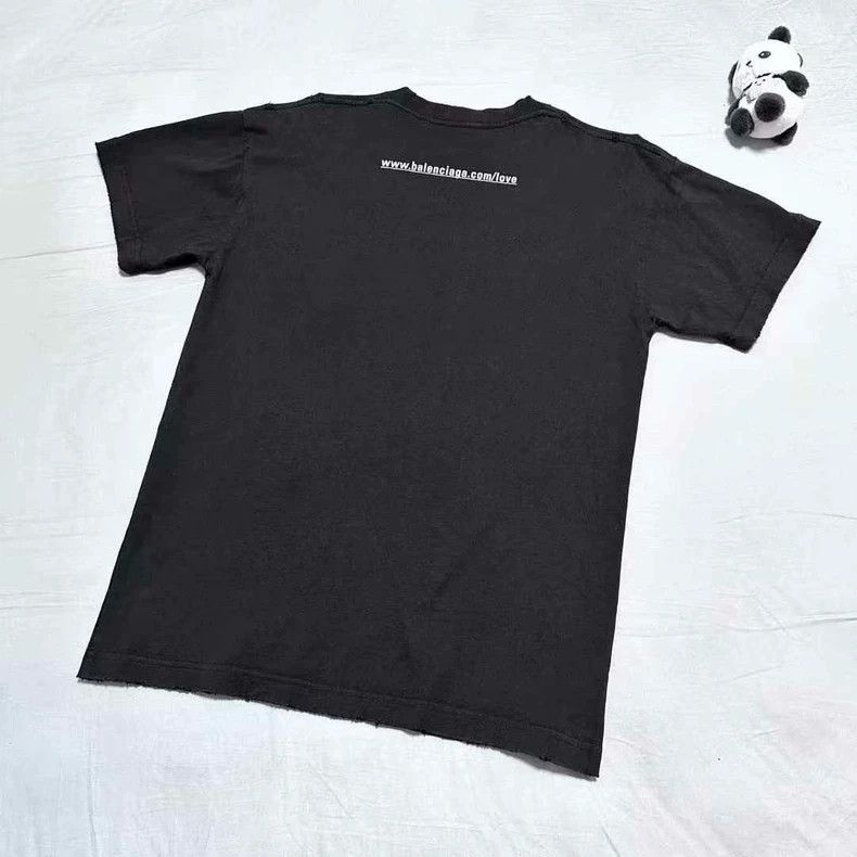 Balenciaga Balenciaga I Love U Black Sabotage Short Sleeve 2504-Nextar Size US XXS / EU 40 - 2 Thumbnail