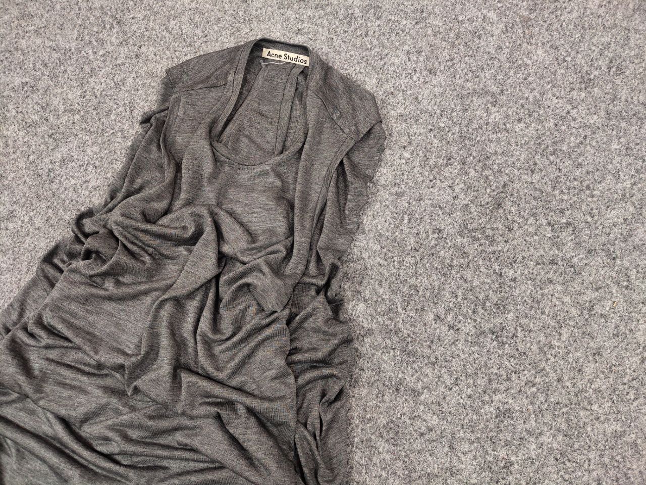 Acne Studios Acne Studios Ormanda Tencel Gray lyocell Maxi Tank Dress Size S / US 4 / IT 40 - 4 Thumbnail
