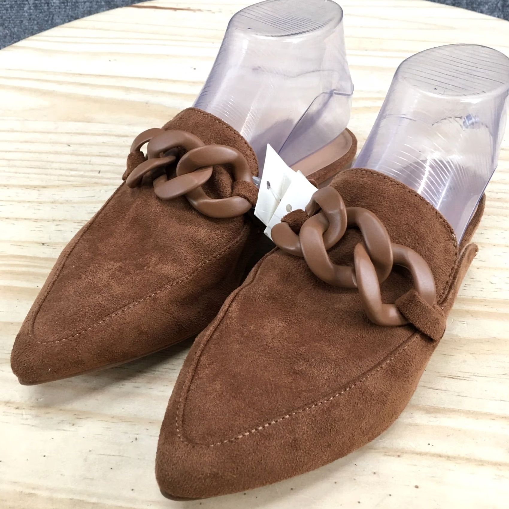 Vintage A New Day Sandals Womens 6.5 Slide Brown Slip On Casual Comfort Pointed Toe NEW Size US 7 / IT 37 - 3 Thumbnail