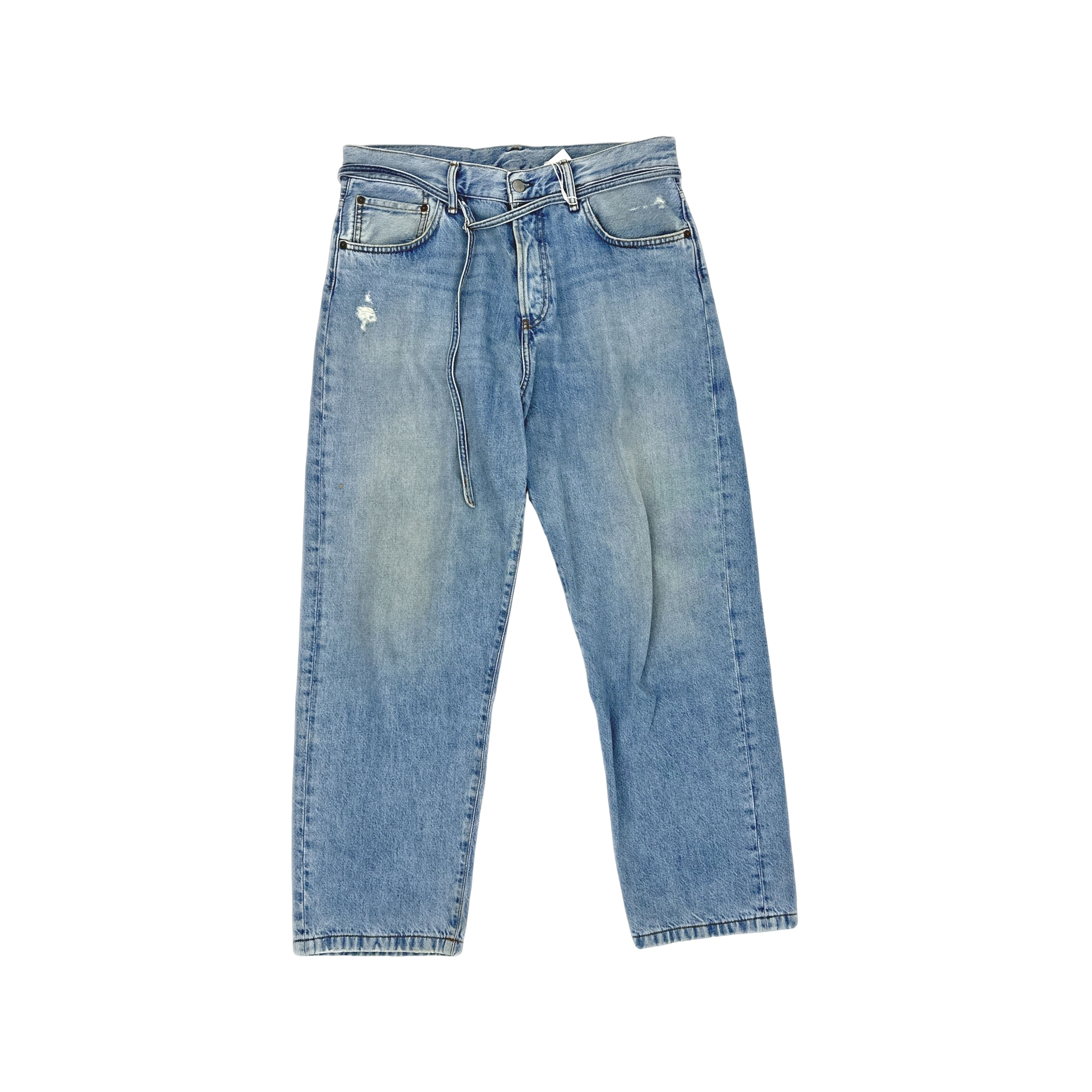 Acne Studios Acne Studios Straight Leg Belted Jeans 32 Size 32" / US 10 / IT 46 - 1 Thumbnail