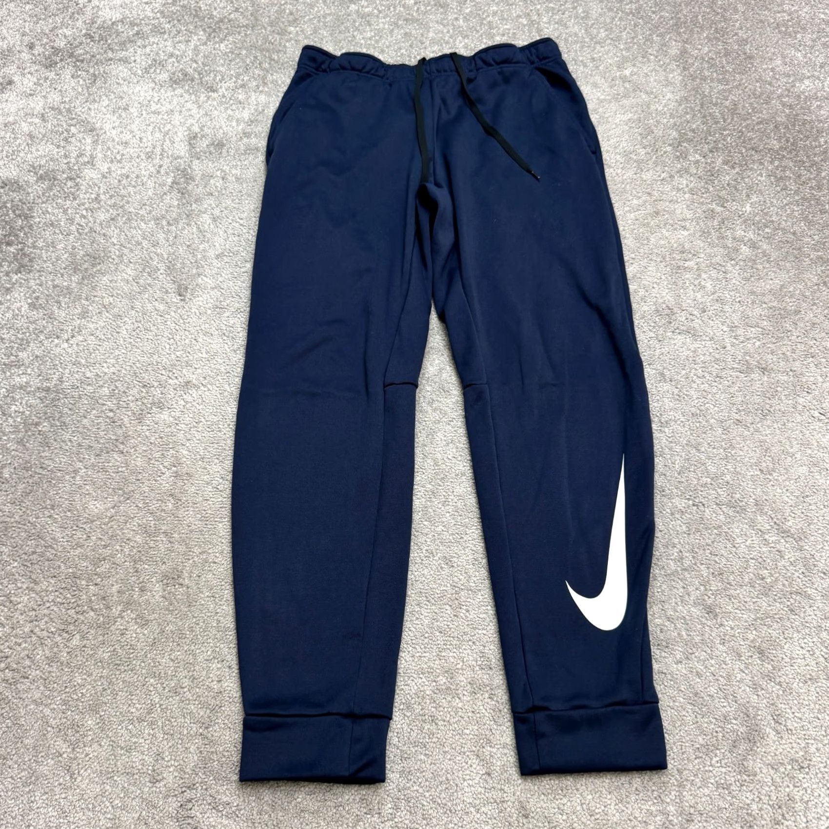 Nike Nike Therma-Fit Jogger Sweatpants Mens Large Navy Blue Athletic Activewear Pants L Sweatpants Blue Mens Nike Therma-Fit Jogger Sweatpants Size US 33 - 4 Thumbnail